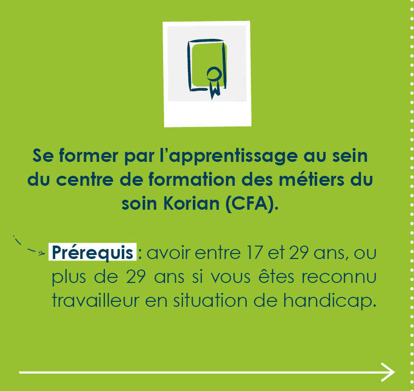 Se former par l'apprentissage au sein du centre de formation des métiers du soin