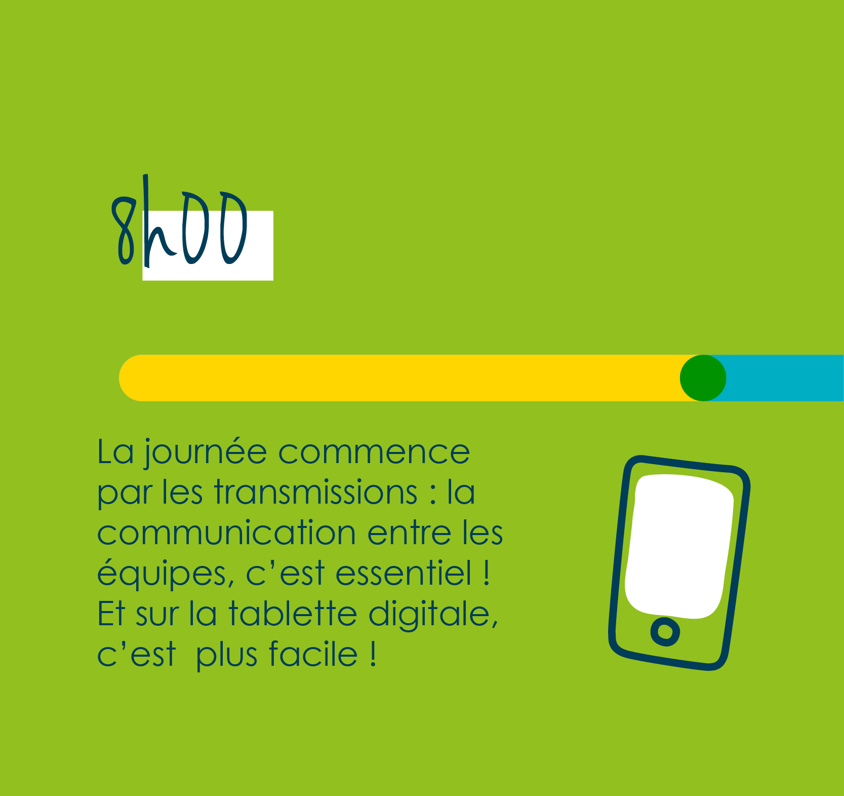 8h la journée commence par les transmissions : la communication