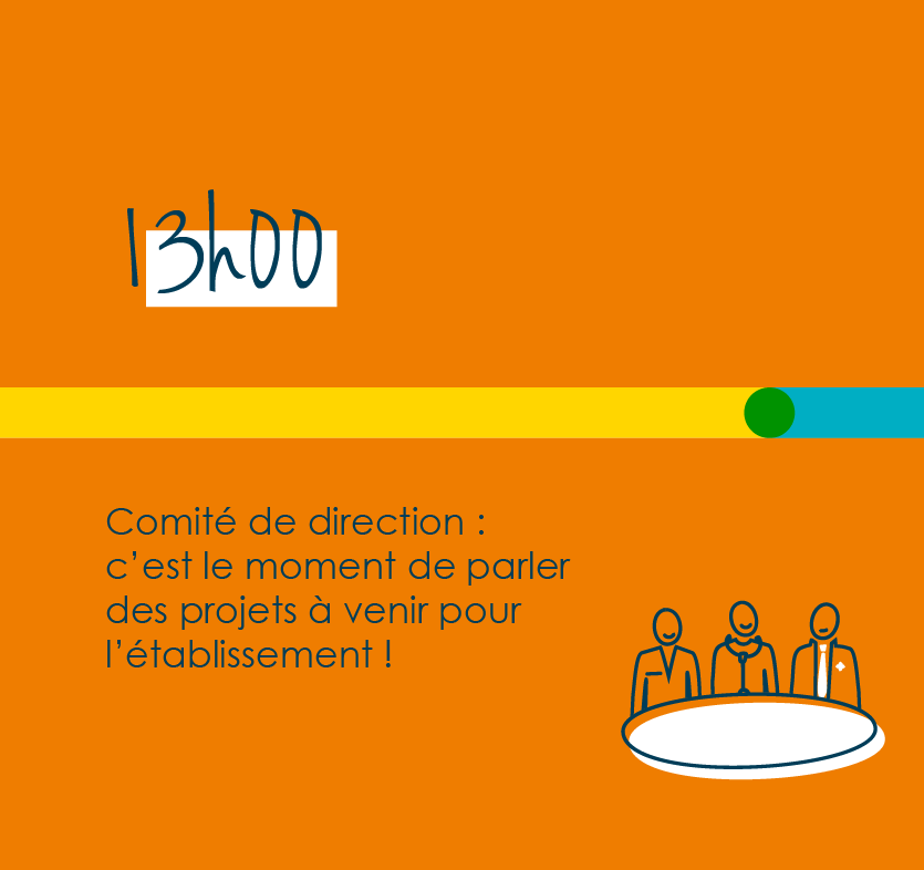 13h comité de direction : c'est le moment de parler des projets à venir pour l'établissement
